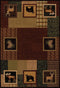 Rugs Large Living Room Rugs 94" x 126" x 0.47" Toffee Polypropylene Oversize Rug 9045 HomeRoots