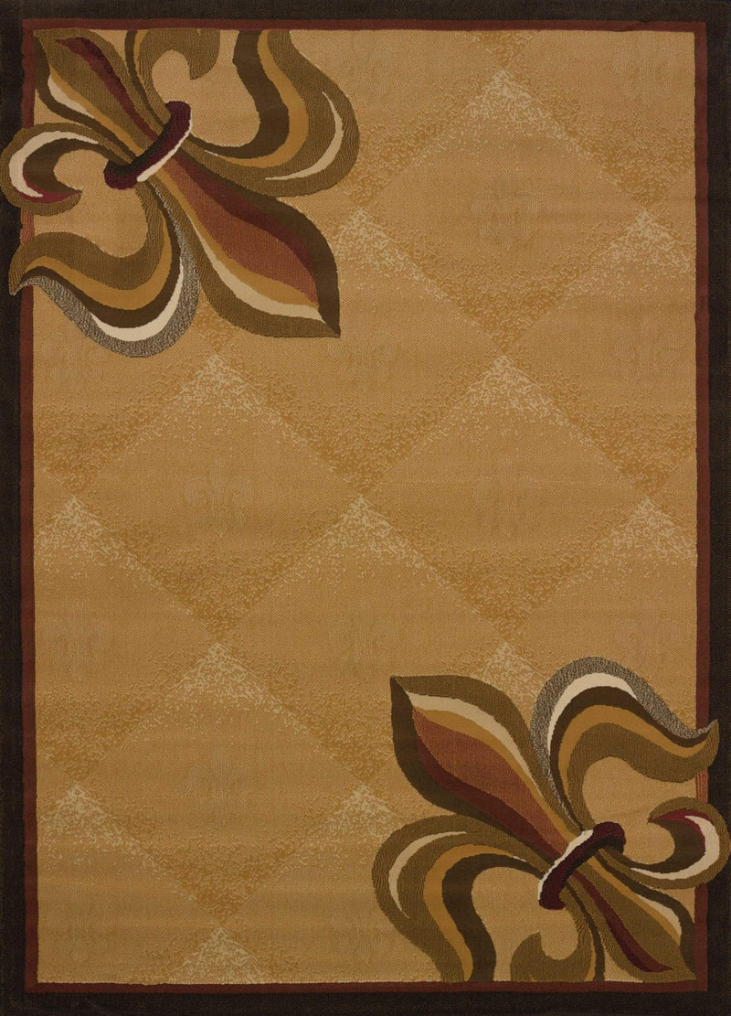 Rugs Large Rugs 94" x 126" x 0.4" Berber Polypropylene Oversize Rug 8189 HomeRoots