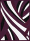 Rugs Large Rugs 94" x 126" x 0.4" Plum Olefin Oversize Rug 7672 HomeRoots