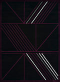 Rugs Large Rugs 94" x 126" x 0.4" Plum Olefin Oversize Rug 7800 HomeRoots