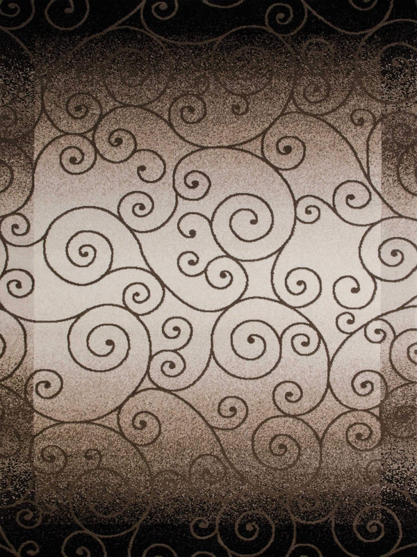 Rugs Large Rugs - 94" x 126" x 0.4" Shiitake Polypropylene Oversize Rug HomeRoots