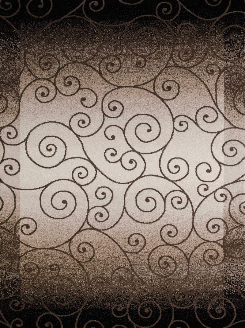 Rugs Large Rugs - 94" x 126" x 0.4" Shiitake Polypropylene Oversize Rug HomeRoots