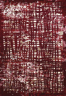 Rugs Large Rugs 94" x 126" x 0.43" Garnet Polypropylene/Polyester Oversize Rug 8218 HomeRoots