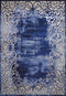 Rugs Large Rugs - 94" x 126" x 0.43" Midnight Polypropylene/Polyester Oversize Rug HomeRoots