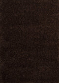 Rugs Large Rugs - 94" x 126" x 1.6" Dark Chocolate Polyester Oversize Rug HomeRoots