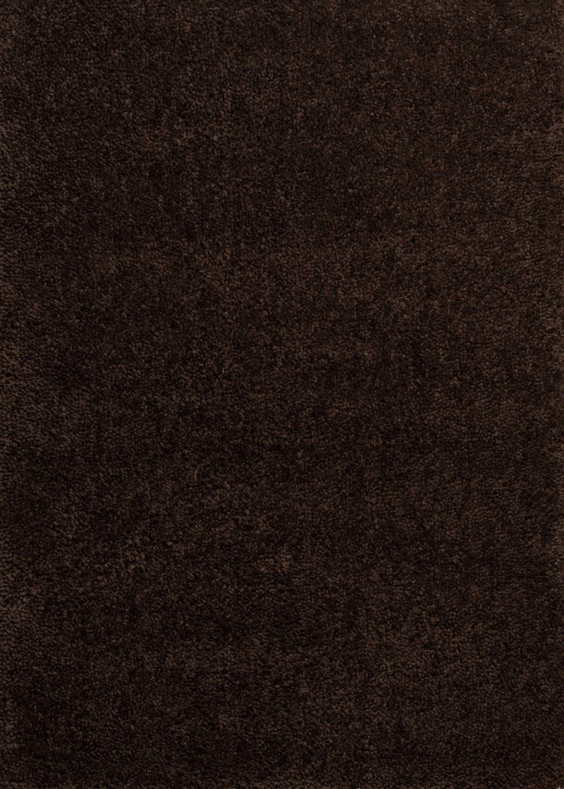 Rugs Large Rugs - 94" x 126" x 1.6" Dark Chocolate Polyester Oversize Rug HomeRoots