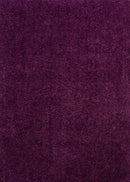 Rugs Large Rugs - 94" x 126" x 1.6" Purple Polyester Oversize Rug HomeRoots