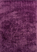 Rugs Large Rugs - 94" x 126" x 2.7" Purple Polyester Oversize Rug HomeRoots