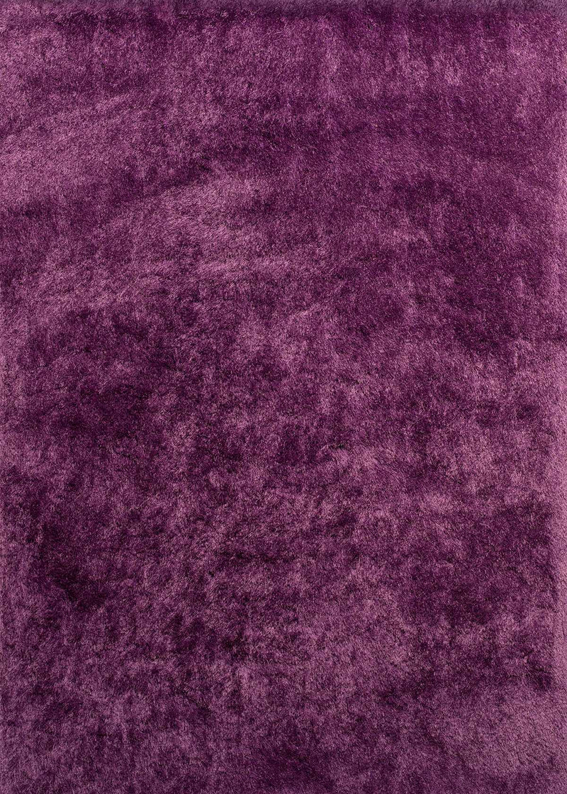 Rugs Large Rugs - 94" x 126" x 2.7" Purple Polyester Oversize Rug HomeRoots