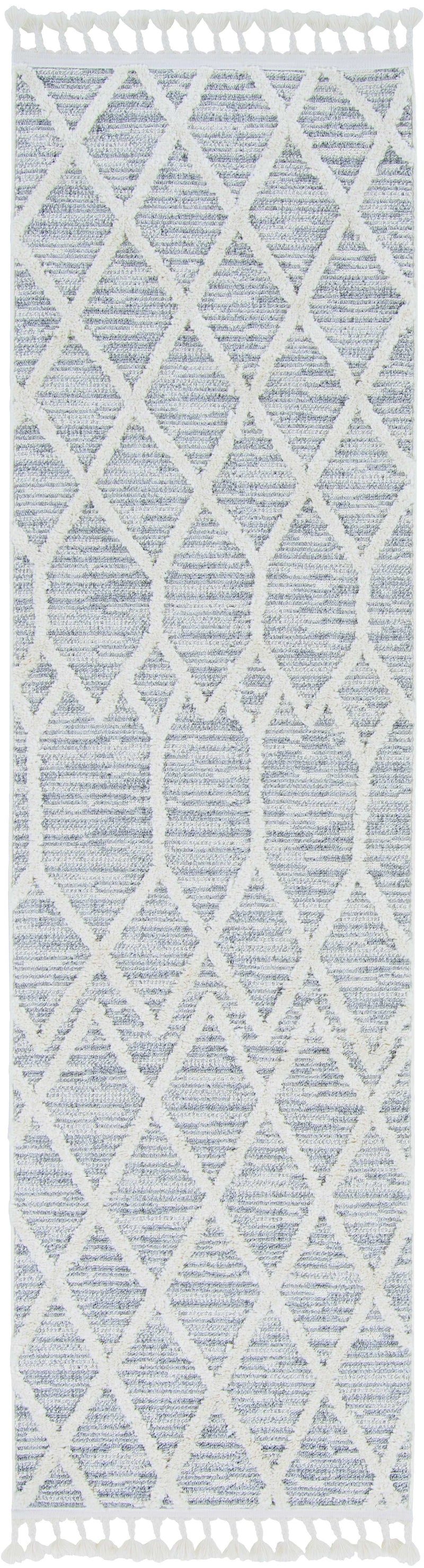 Rugs Living Room Area Rugs - 105" X 156" X 0.'25" Ivory Grey Polyester Rug HomeRoots
