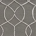 Rugs Living Room Area Rugs - 108" X 156" X 0.'5" Charcoal Wool / Viscose Rug HomeRoots