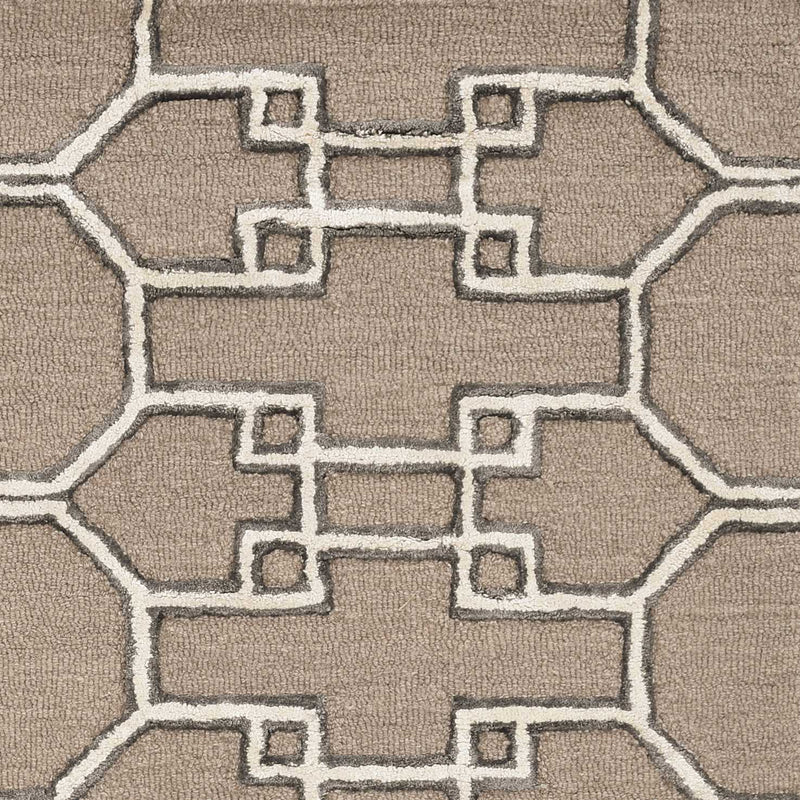 Rugs Living Room Area Rugs - 108" X 156" X 0.'5" Mocha Wool / Viscose Rug HomeRoots