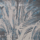 Rugs Living Room Area Rugs - 118" X 158" X 0.'25" Silver/Blue Polypropylene / Polyester Rug HomeRoots