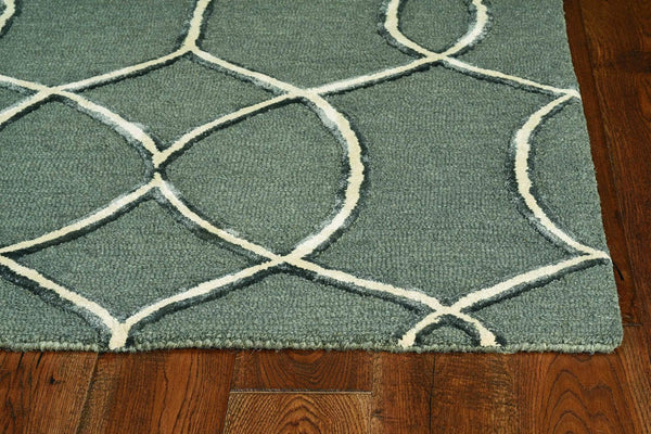 Rugs Living Room Area Rugs - 144" X 180" X 0.'5" Charcoal Wool / Viscose Rug HomeRoots