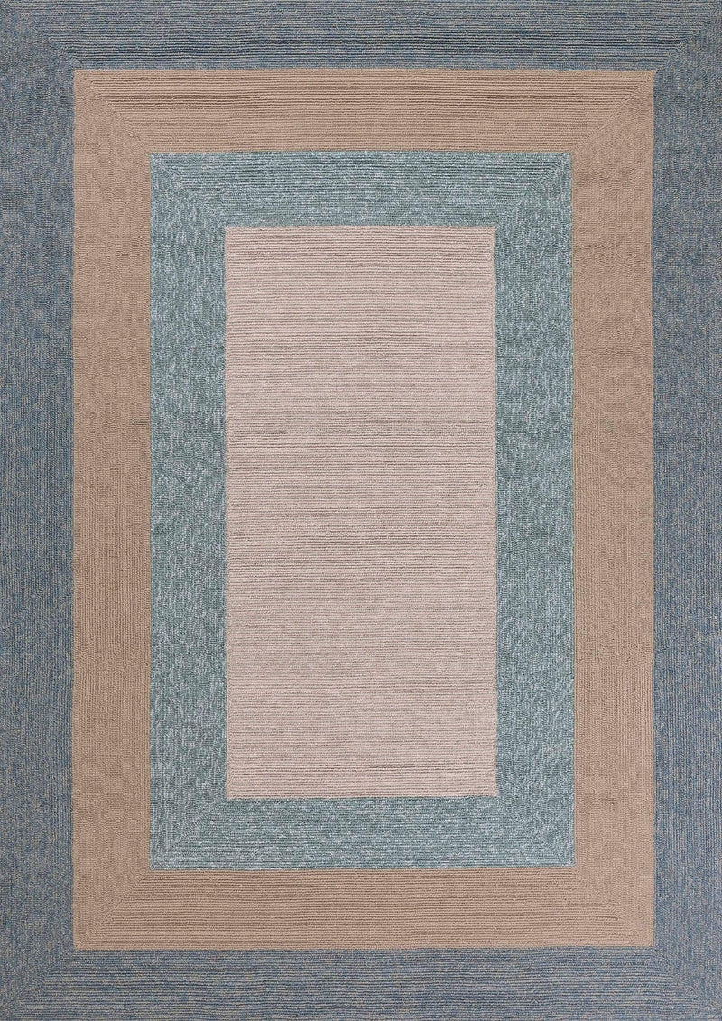 Rugs Living Room Area Rugs 21" X 34" X 0.'5" Spa Polypropylene Rug 4952 HomeRoots