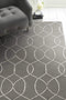 Rugs Living Room Area Rugs - 60" X 84" X 0.'5" Charcoal Wool / Viscose Rug HomeRoots