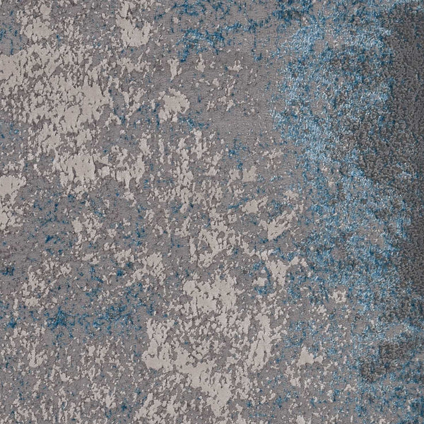 Rugs Living Room Area Rugs - 79" X 114" X 0.'25" Silver/Blue Polypropylene / Polyester Rug HomeRoots