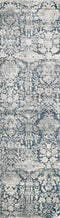 Rugs Living Room Area Rugs - 91" X 130" X 0.'25" Teal Polyester / Viscose Rug HomeRoots