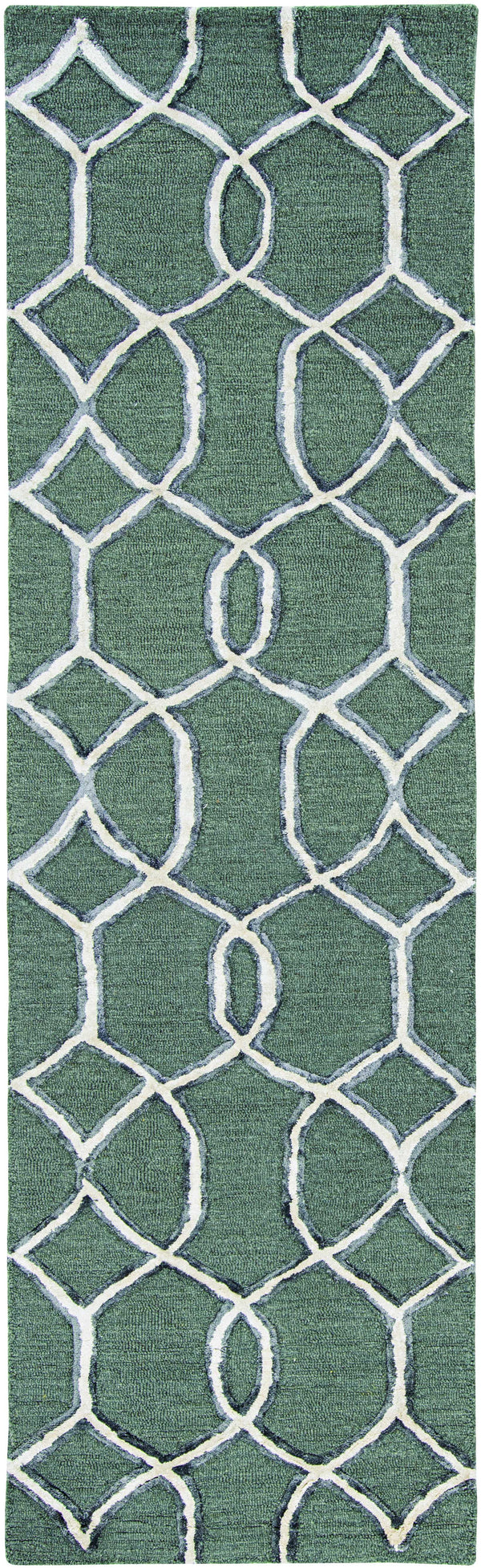 Rugs Living Room Area Rugs - 96" X 120" X 0.'5" Charcoal Wool / Viscose Rug HomeRoots