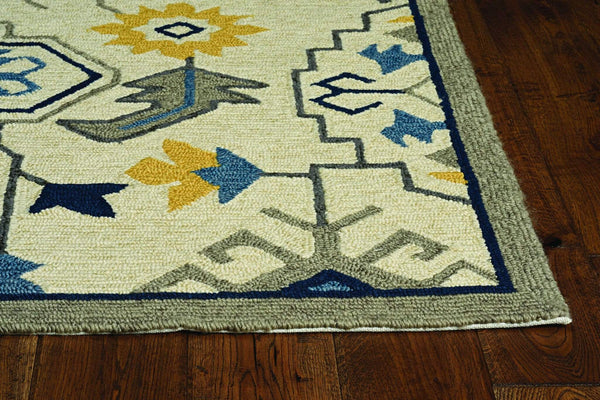 Rugs Living Room Rugs - 24" X 36" X 0.'25" Ivory Polypropylene Rug HomeRoots