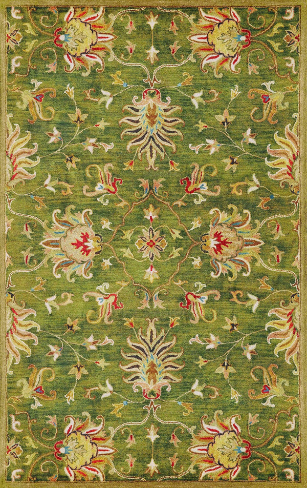 Rugs Living Room Rugs - 3'3" x 5'3" Wool Emerald Green Area Rug HomeRoots