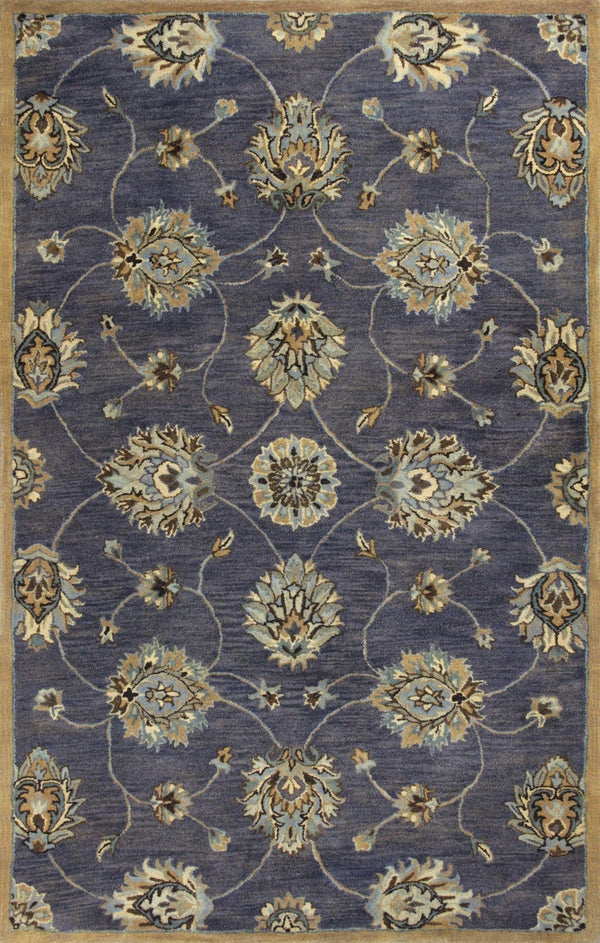 Rugs Living Room Rugs - 3'3" x 5'3" Wool Midnight Area Rug HomeRoots