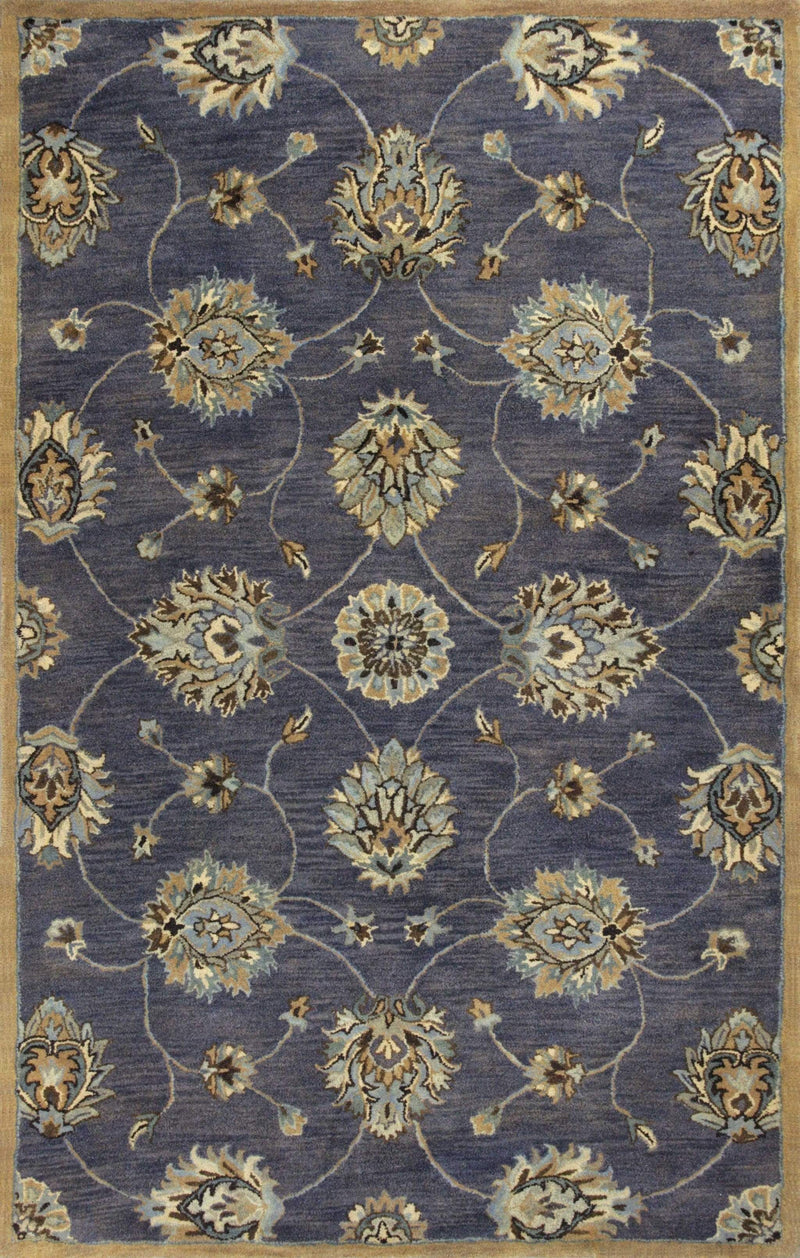 Rugs Living Room Rugs - 3'3" x 5'3" Wool Midnight Area Rug HomeRoots