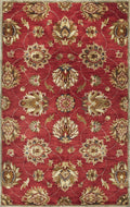 Rugs Living Room Rugs - 3'3" x 5'3" Wool Red Area Rug HomeRoots