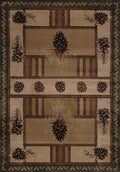 Rugs Living Room Rugs 31" x 88" x 0.47" Beige Polypropylene Runner Rug 9082 HomeRoots