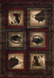 Rugs Living Room Rugs - 31" x 88" x 0.47" Burgundy Polypropylene Runner HomeRoots