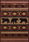 Rugs Living Room Rugs 31" x 88" x 0.47" Toffee Polypropylene Runner Rug 9077 HomeRoots