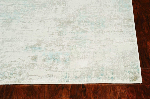 Rugs Living Room Rugs - 39" X 55" X 0.'25" Ivory Polypropylene / Viscose Rug HomeRoots