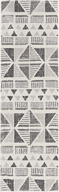 Rugs Living Room Rugs - 39" X 59" X 0.'75" Ivory/Mocha Polyester Rug HomeRoots