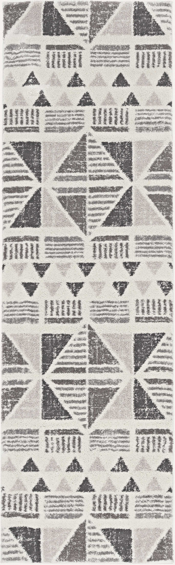 Rugs Living Room Rugs - 39" X 59" X 0.'75" Ivory/Mocha Polyester Rug HomeRoots