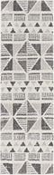 Rugs Living Room Rugs - 39" X 59" X 0.'75" Ivory/Mocha Polyester Rug HomeRoots