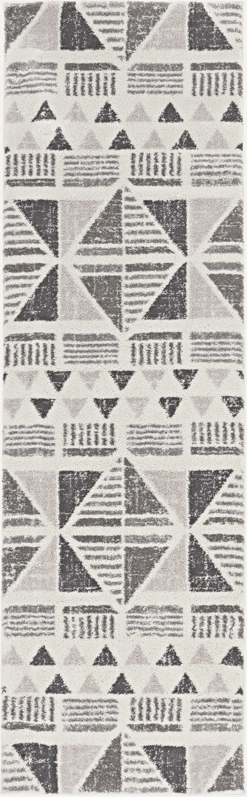 Rugs Living Room Rugs - 39" X 59" X 0.'75" Ivory/Mocha Polyester Rug HomeRoots