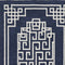 Rugs Living Room Rugs - 39" X 63" X 0.'5" Navy Ivory Wool Rug HomeRoots