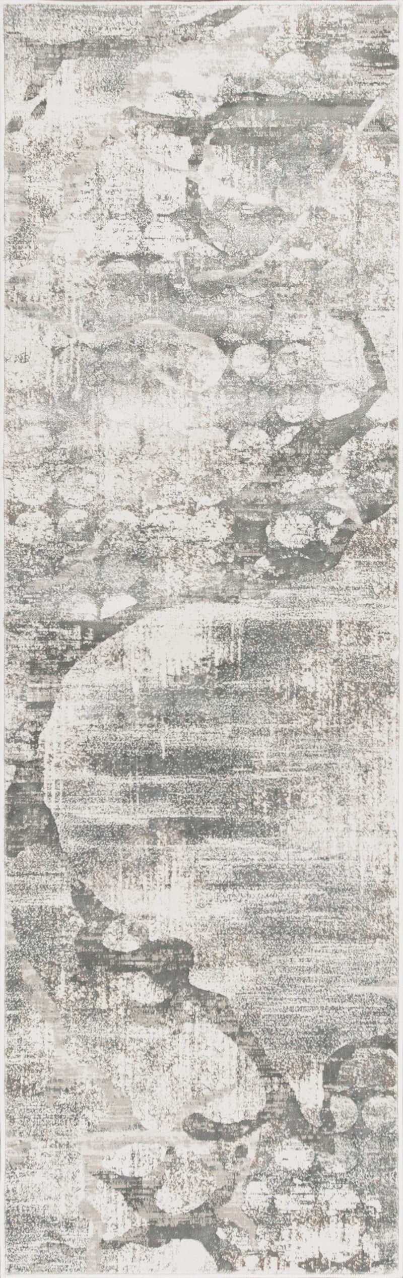 Rugs Living Room Rugs - 79" X 114" X 0.'25" Ivory/Mist Polypropylene / Viscose Rug HomeRoots