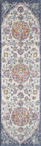 Rugs Living Room Rugs - 81" X 144" X 0.'5" Ivory/Navy Polypropylene Rug HomeRoots