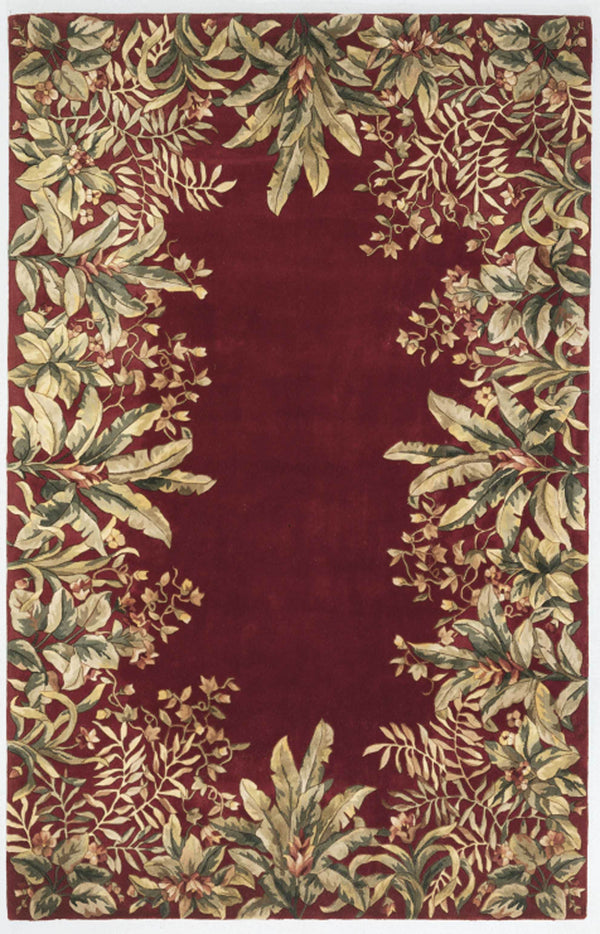 Rugs Living Room Rugs - 9'3" x 13'3" Wool Ruby Area Rug HomeRoots