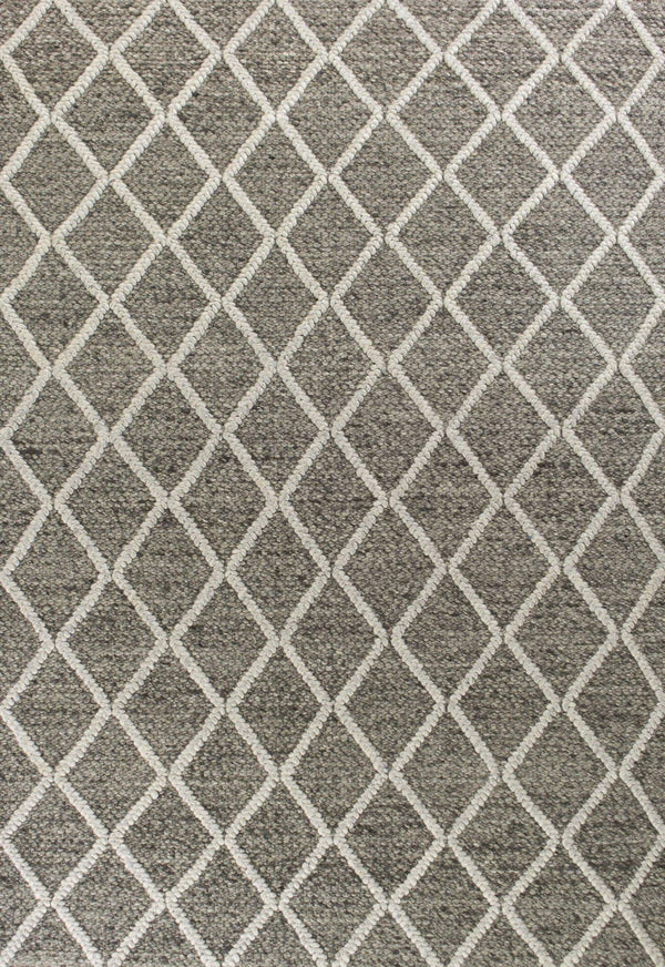 Rugs Living Room Rugs - 9' x 13' Wool Dark Grey Area Rug HomeRoots