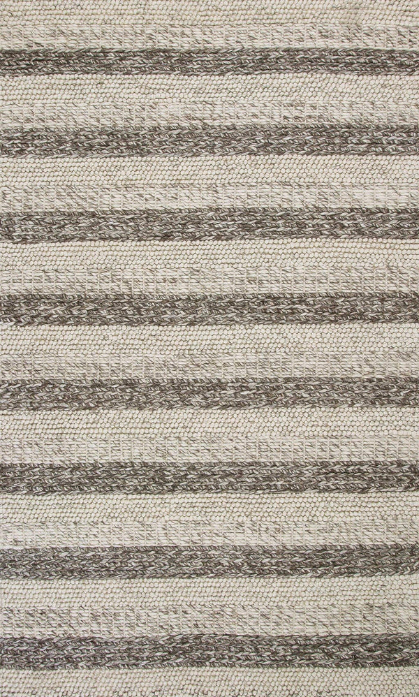 Rugs Living Room Rugs - 9' x 13' Wool Grey/White Area Rug HomeRoots