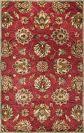 Rugs Living Room Rugs - 9' x 13' Wool Red Area Rug HomeRoots