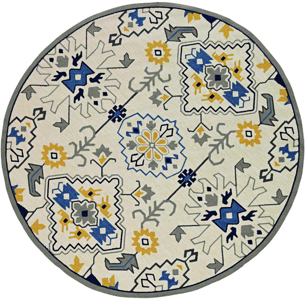 Rugs Living Room Rugs - 90" X 90" X 0.'25" Ivory Polypropylene Rug HomeRoots