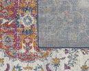 Rugs Living Room Rugs - 94" X 123" X 0.'5" Ivory/Navy Polypropylene Rug HomeRoots