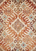 Rugs Long Runner Rugs 22" x 86" x 0.39" Crimson Olefin Runner Rug 7076 HomeRoots