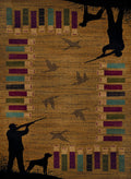 Rugs Long Runner Rugs 22" x 86" x 0.4" Gold Polypropylene Runner Rug 6682 HomeRoots