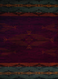 Rugs Long Runner Rugs 22" x 86" x 0.4" Red Polypropylene Runner Rug 6674 HomeRoots