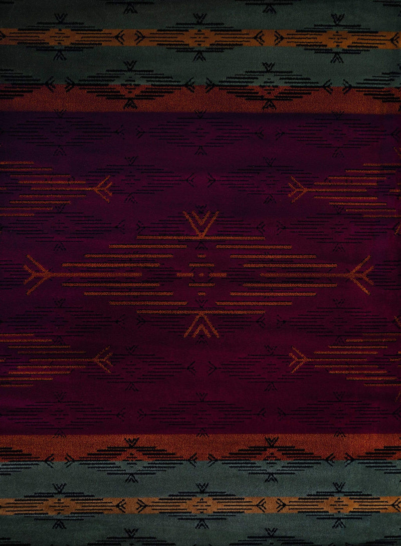 Rugs Long Runner Rugs 22" x 86" x 0.4" Red Polypropylene Runner Rug 6674 HomeRoots