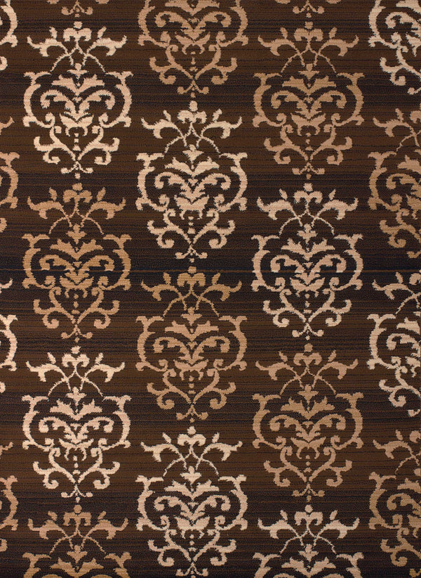 Rugs Long Runner Rugs 27" x 86" x 0.31" Brown Polypropylene Runner Rug 8839 HomeRoots